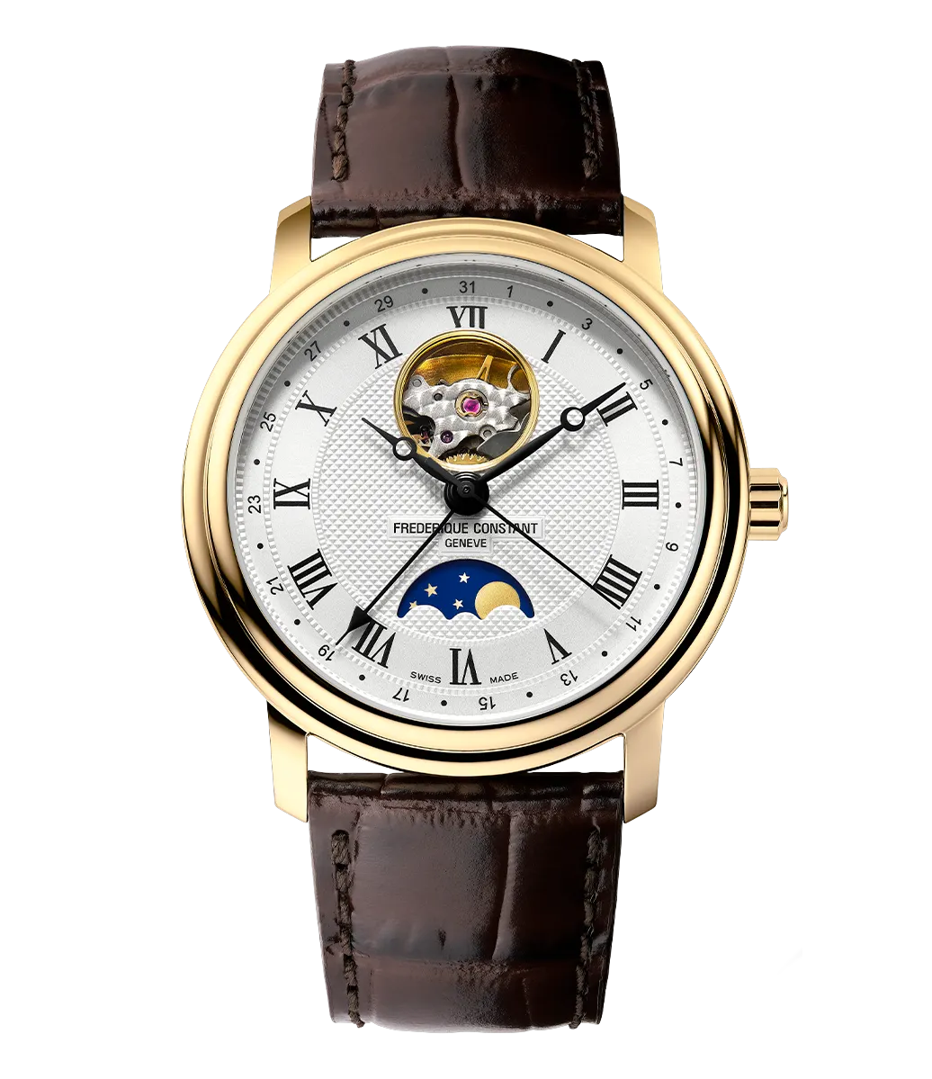曼陀羅 Classics Heart Beat Moonphase Date Watch FC-335MC4P5 | Frederique
